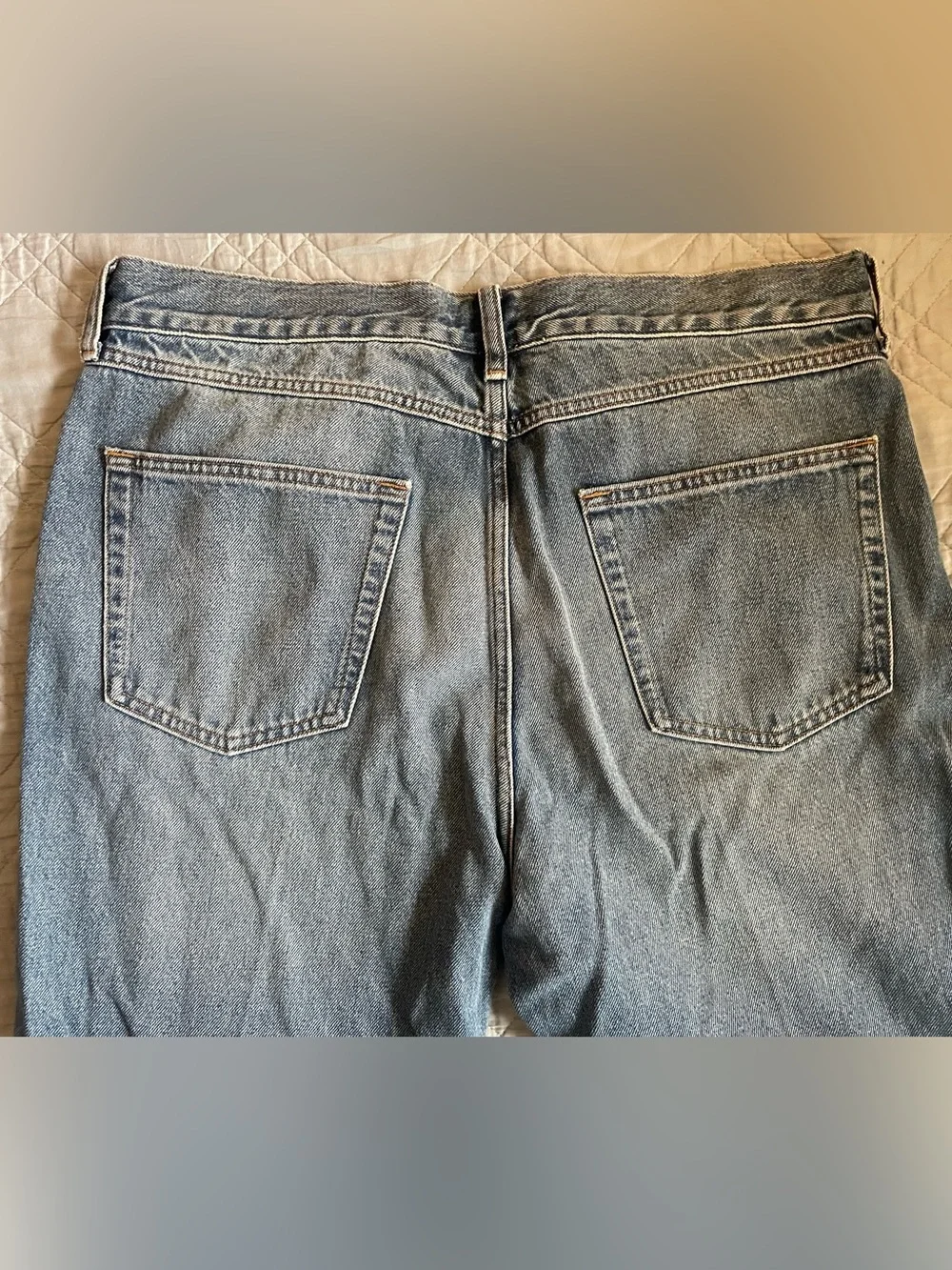 J. Crew Bootcut creased jean in vintage medium wash Size 34 $188 CN149